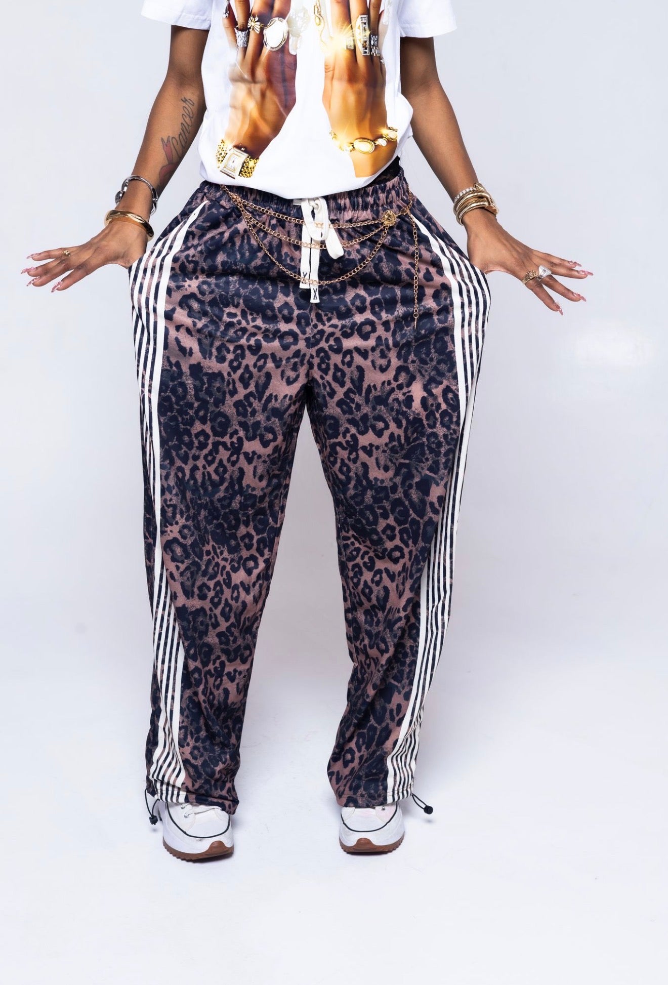 Cheetah print pants (Tall Girl Friendly)￼