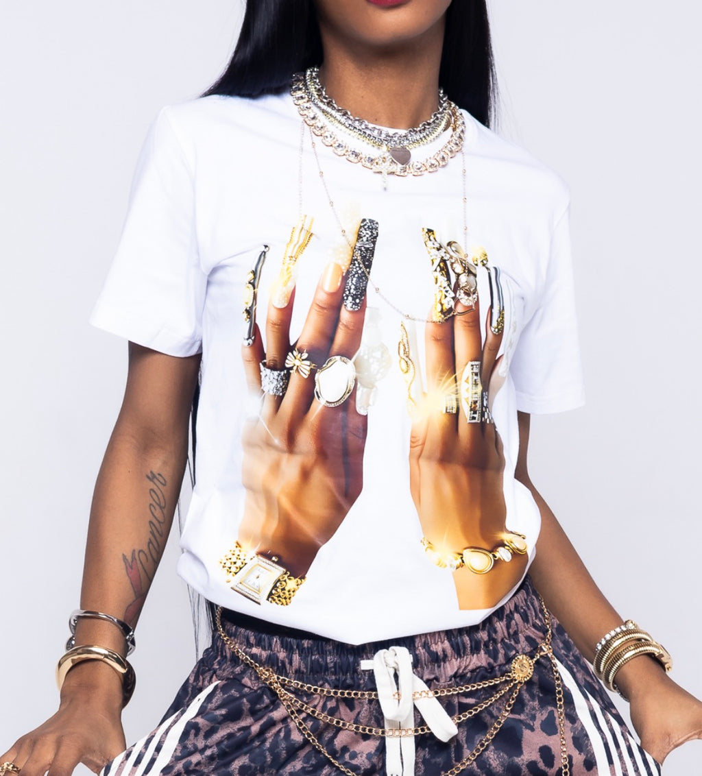 Long Nail Graphic T-shirt ￼